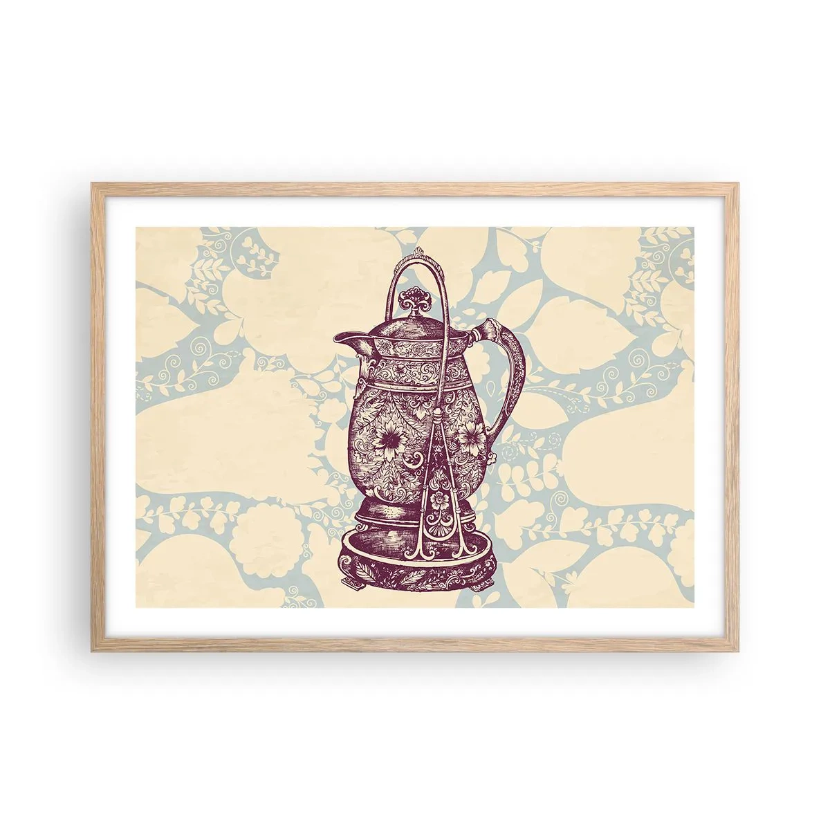 Poster în ramă de stejar deschis - Frumusețea vieții de zi cu zi - 70x50 cm