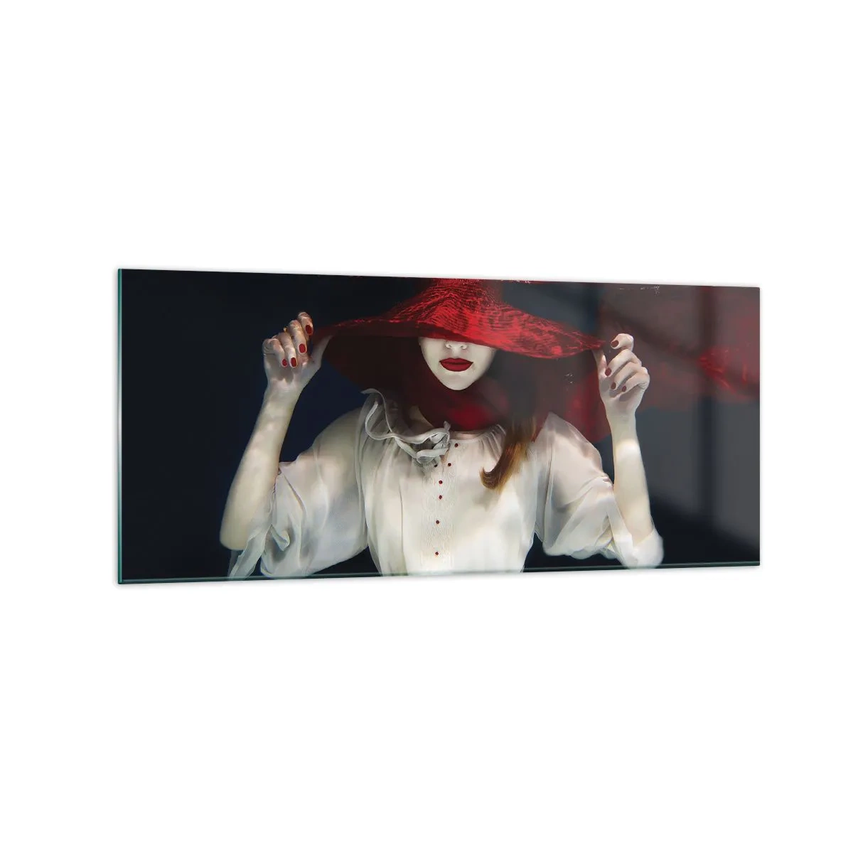 Tablou pe sticlă - Frumoasa fantomă - 120x50 cm