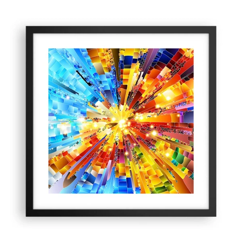 Poster în ramă neagră - In medias res - 40x40 cm