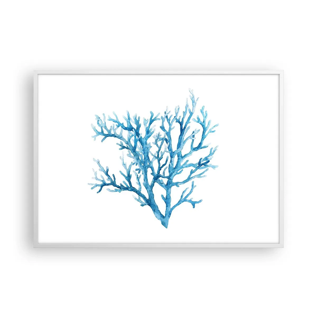 Poster în ramă albă - Filigranul marin - 100x70 cm