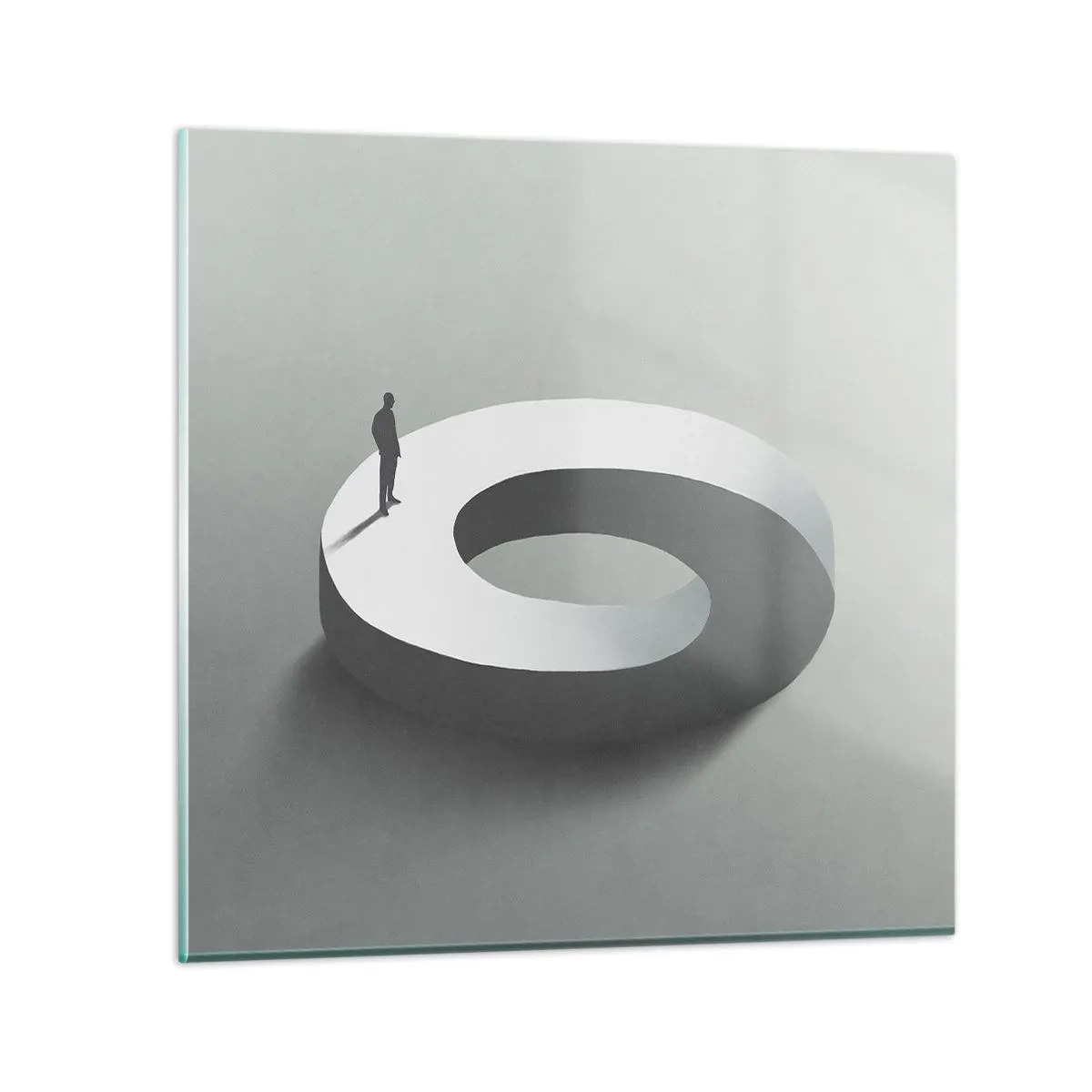 Tablou pe sticlă - Înțelegi ceva? - 60x60 cm