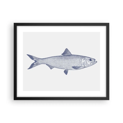 Poster în ramă neagră - Salutări din mările nordice - 50x40 cm