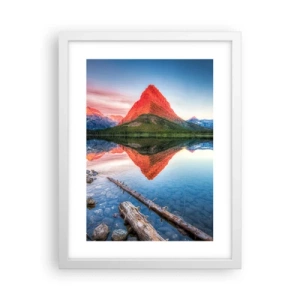 Poster în ramă albă - Căldură și frig - 30x40 cm