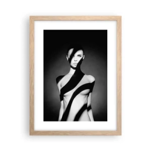 Poster în ramă de stejar deschis - La strălucire și la umbră - 30x40 cm