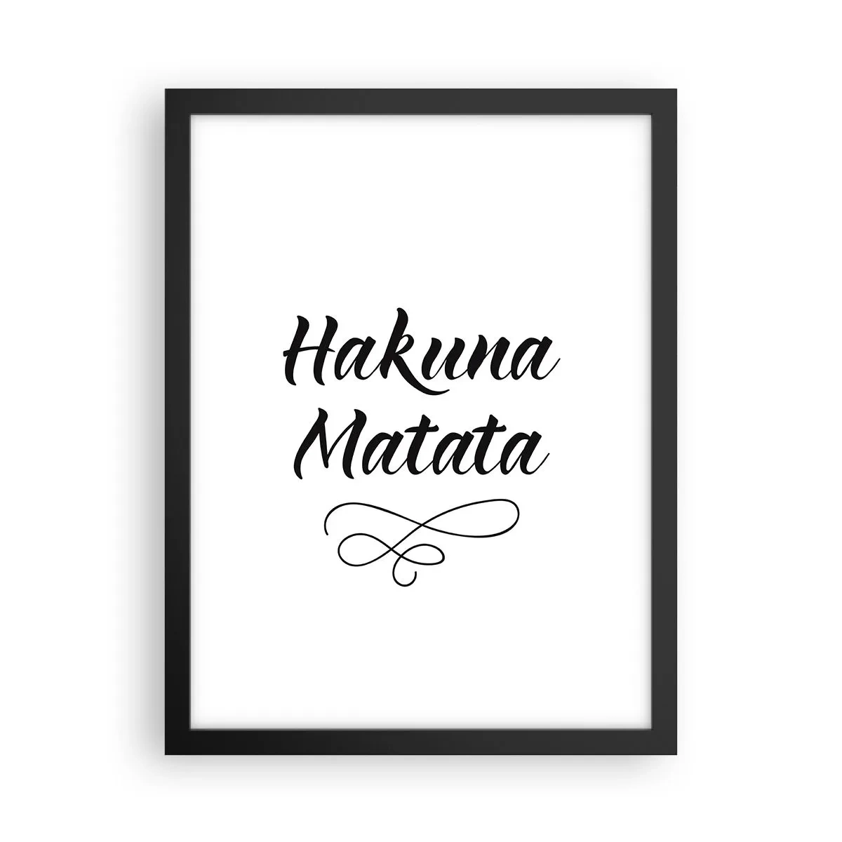 Poster în ramă neagră - Cel mai bun sfat - 30x40 cm