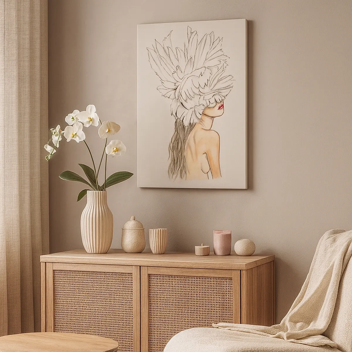 Tablou pe pânză - Frumusețe încoronată - 50x70 cm