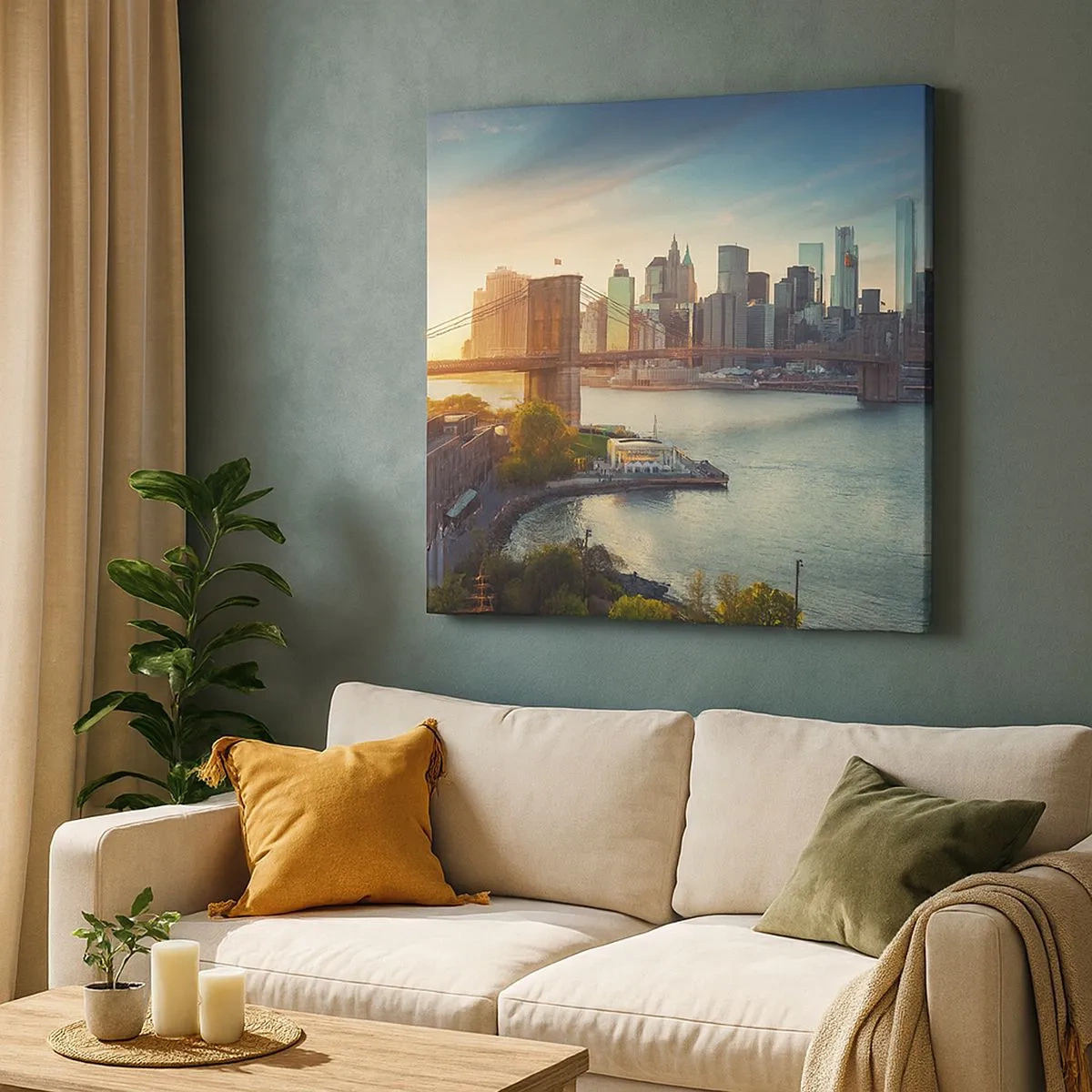 Tablou pe pânză - Zorii metropolitani - 30x30 cm