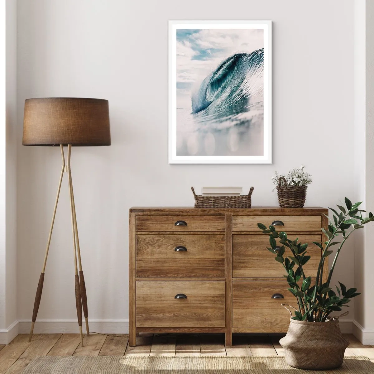 Poster în ramă albă - Summitul apei - 30x40 cm