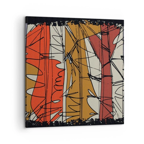 Tablou pe pânză - Compoziție spontană - 50x50 cm