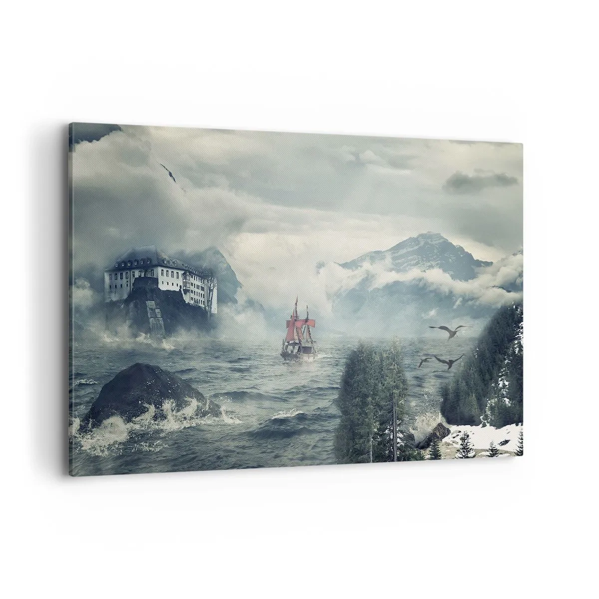 Tablou pe pânză - Pe ape magice - 100x70 cm