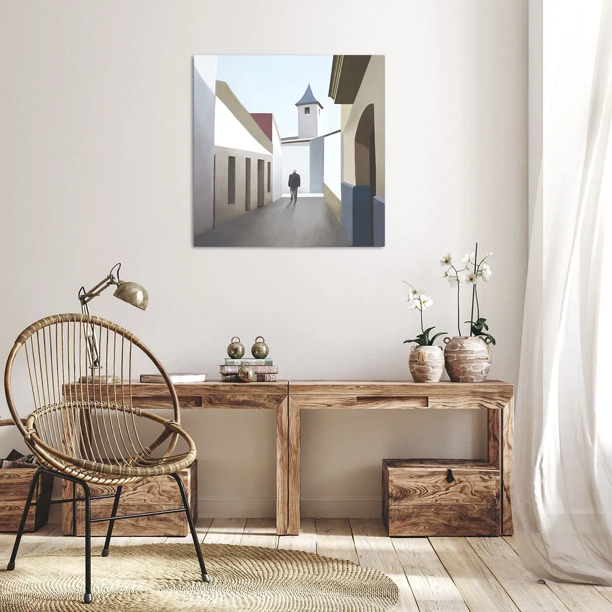 Tablou pe pânză - Plimbare însorită - 50x50 cm