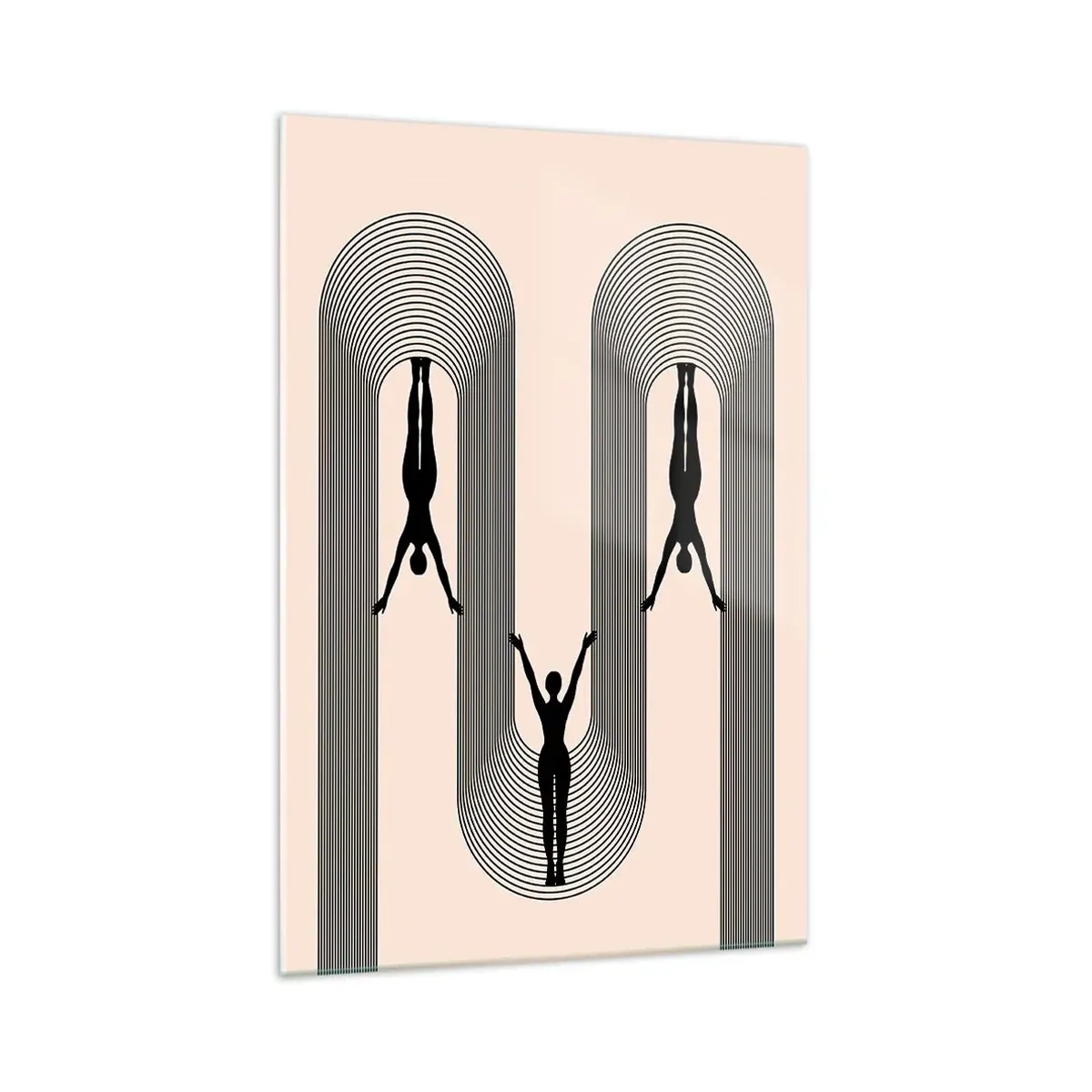 Tablou pe sticlă - Cu susul în jos - 70x100 cm