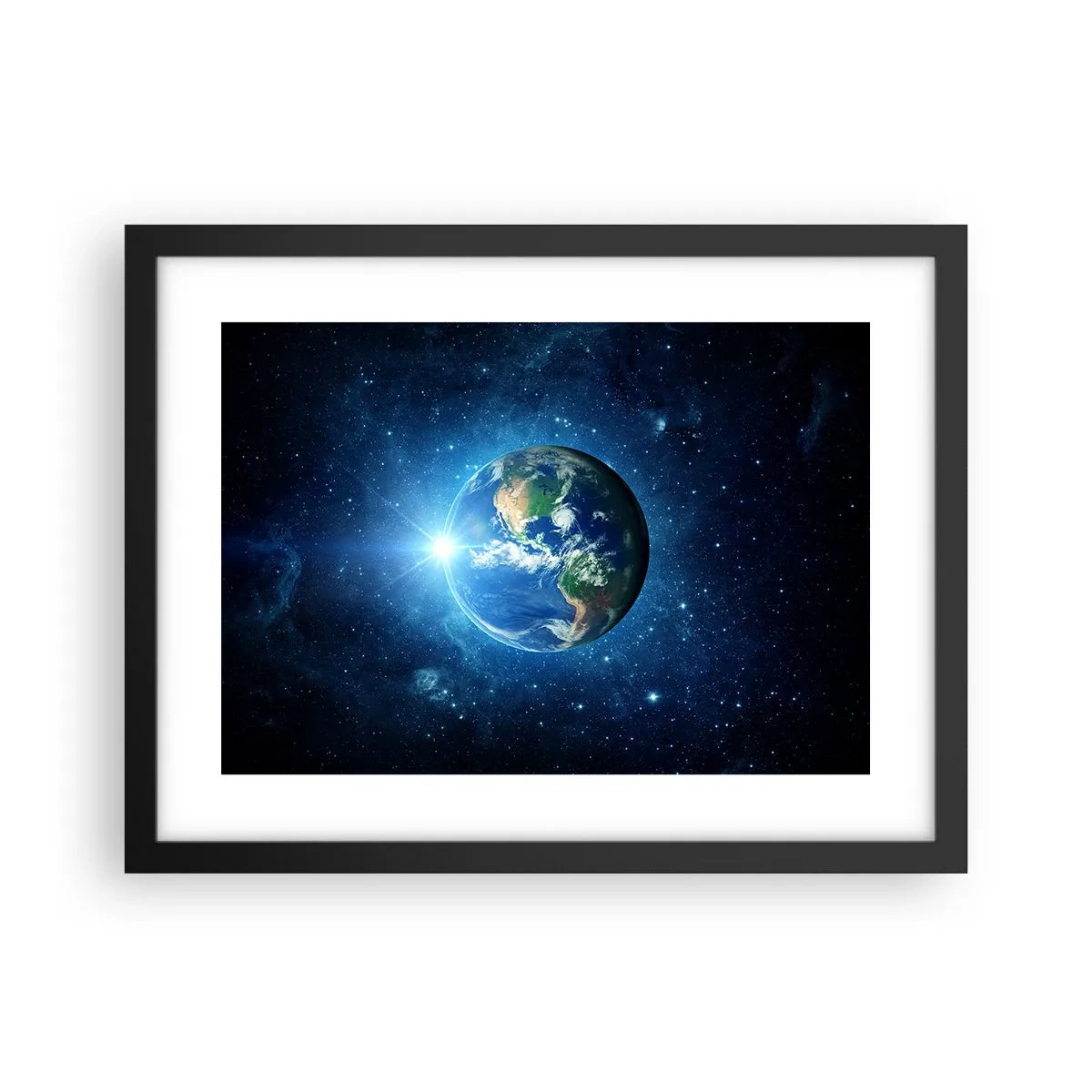 Poster în ramă neagră - Suntem în ceruri - 40x30 cm