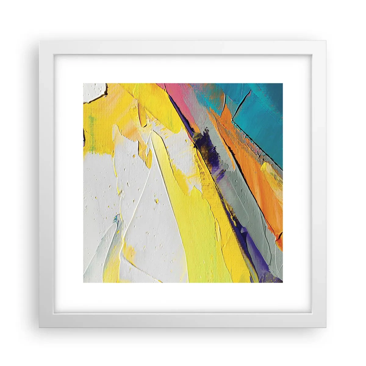 Poster în ramă albă - Anatomia luminii - 30x30 cm