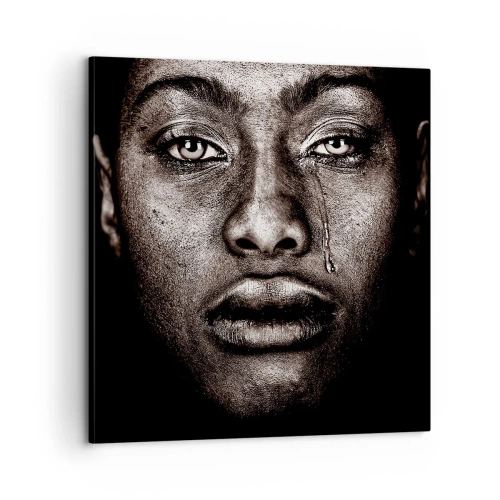 Tablou pe pânză - O singură lacrimă - 60x60 cm