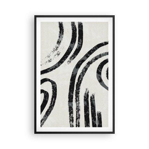 Poster în ramă neagră - Pe jumătate oprit - 61x91 cm