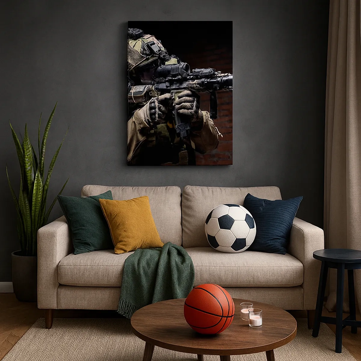 Tablou pe pânză - Eficient mortal - 50x70 cm