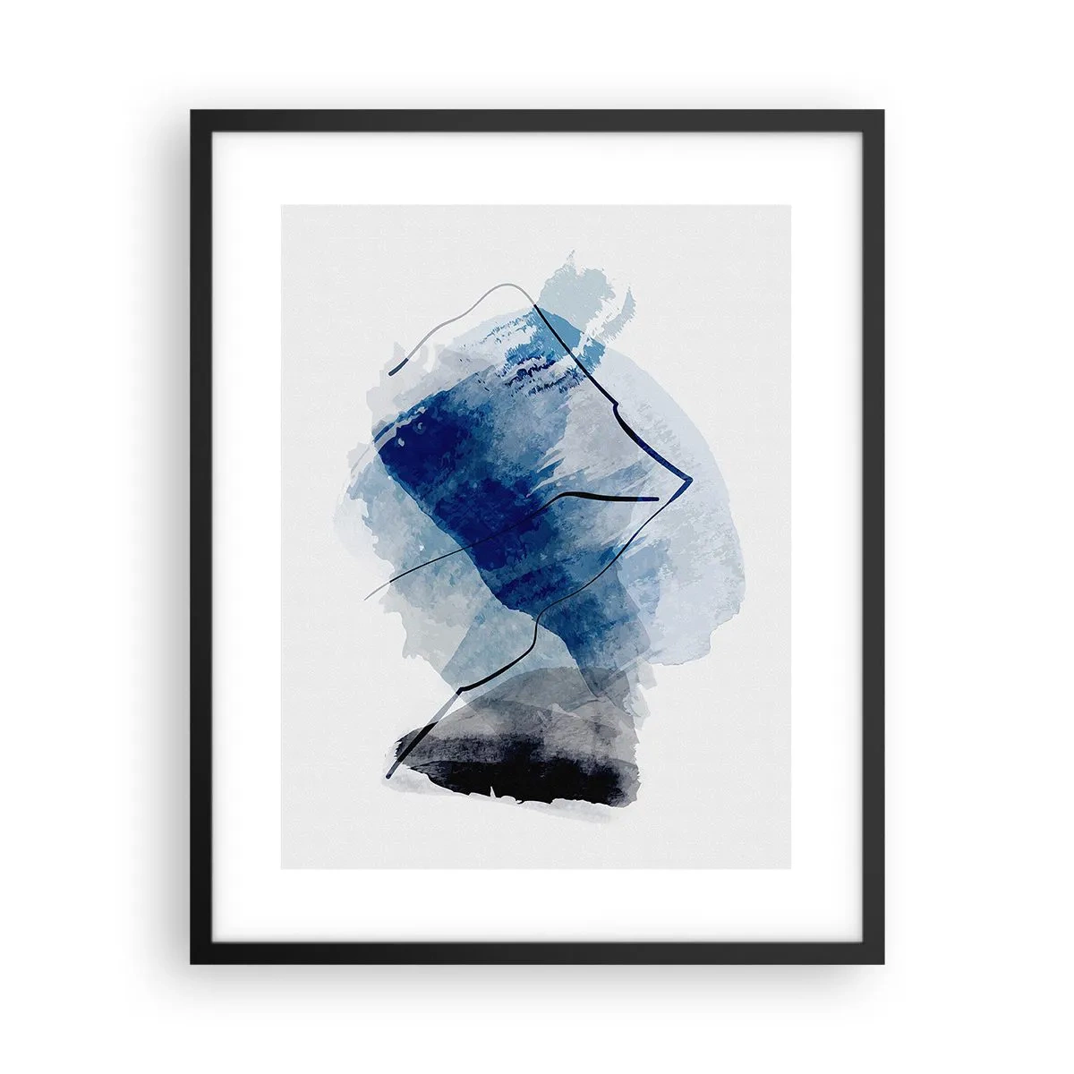 Poster în ramă neagră - Iceberg - 40x50 cm