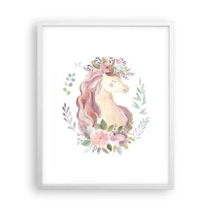 Poster în ramă albă - O invitație în lumea basmelor - 40x50 cm
