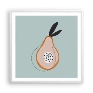 Poster în ramă albă - Pătrunzând în natura lucrurilor - 60x60 cm