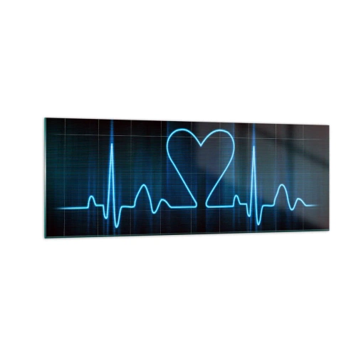 Tablou pe sticlă - În ritmul inimii - 140x50 cm