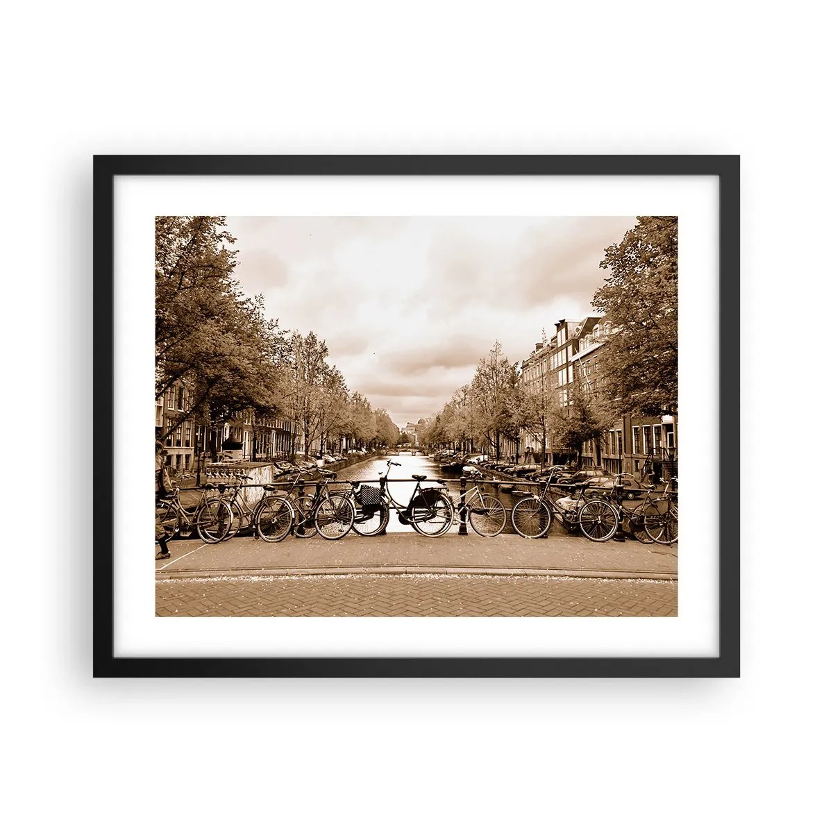 Poster în ramă neagră - Atmosfera olandeză - 50x40 cm