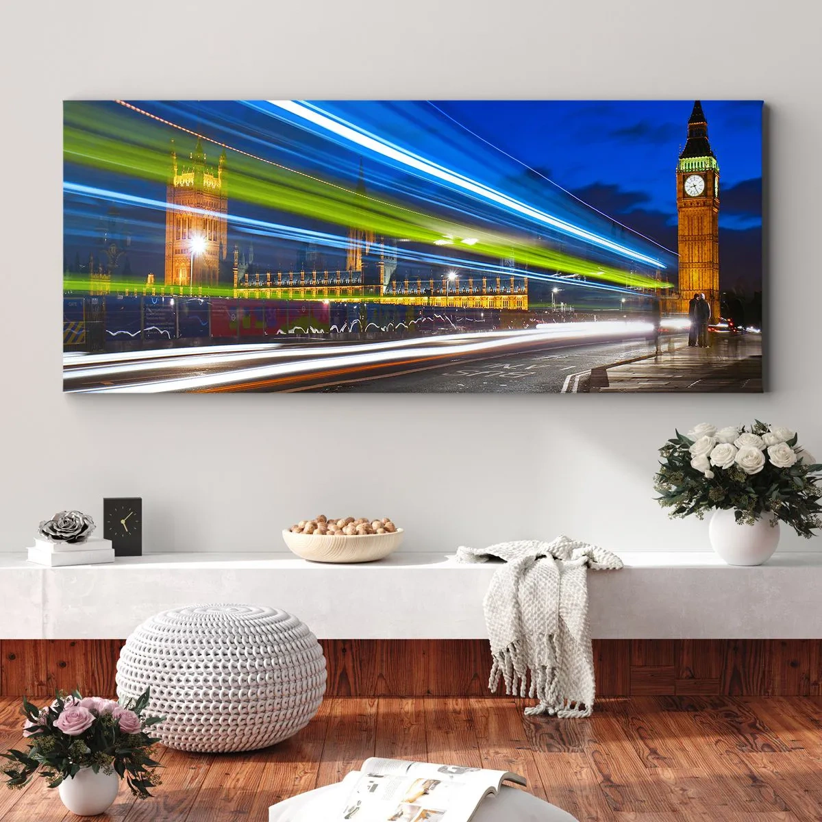 Tablou pe pânză - Sub ochiul lui Big Ben - 120x50 cm