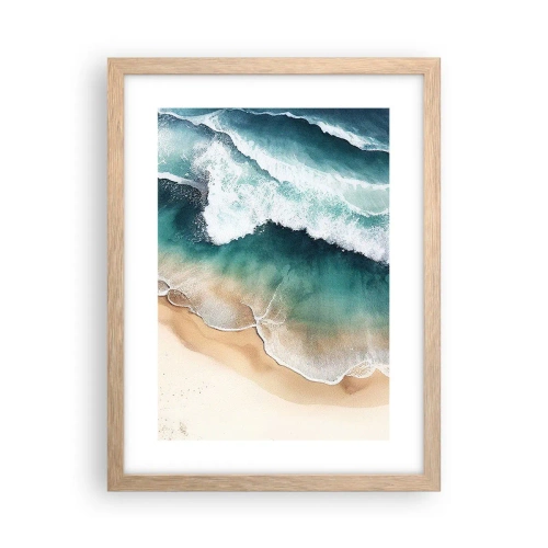 Poster în ramă de stejar deschis - Întâlnire eternă - 30x40 cm