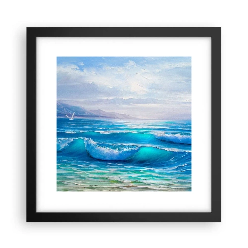 Poster în ramă neagră - Oferă alinare - 30x30 cm