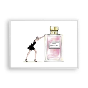 Poster în ramă albă - Esența feminității - 100x70 cm