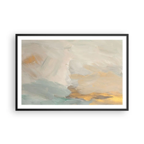 Poster în ramă neagră - Abstracție - lumea blândeții - 91x61 cm