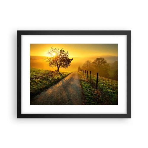 Poster în ramă neagră - O după-amiază de miel - 40x30 cm