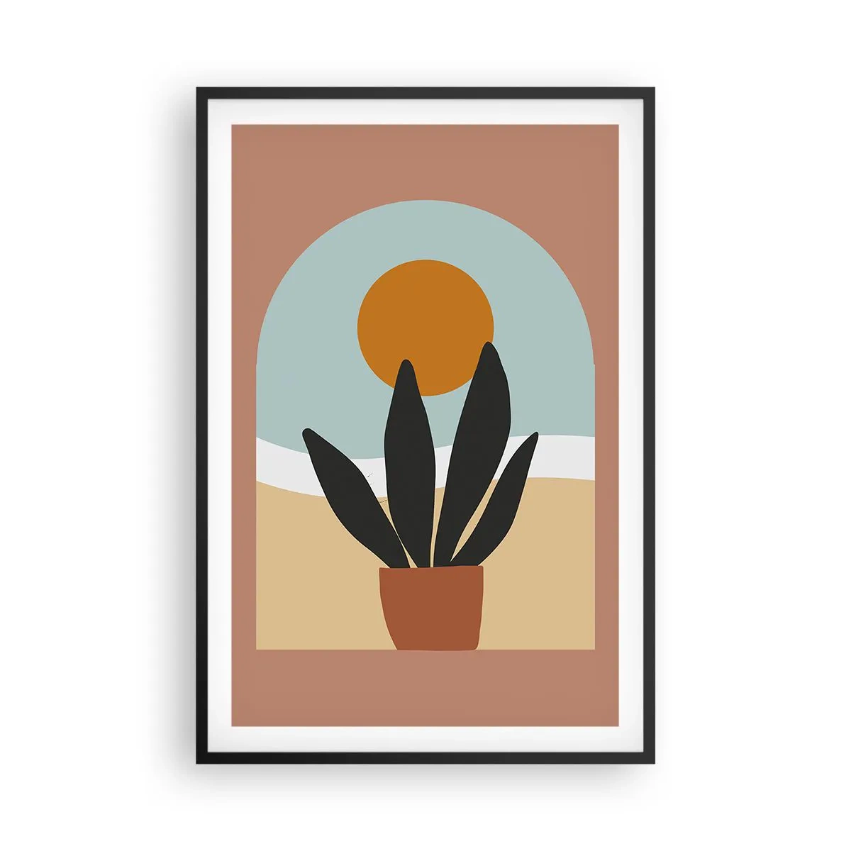 Poster în ramă neagră - Bucurii mici - 61x91 cm