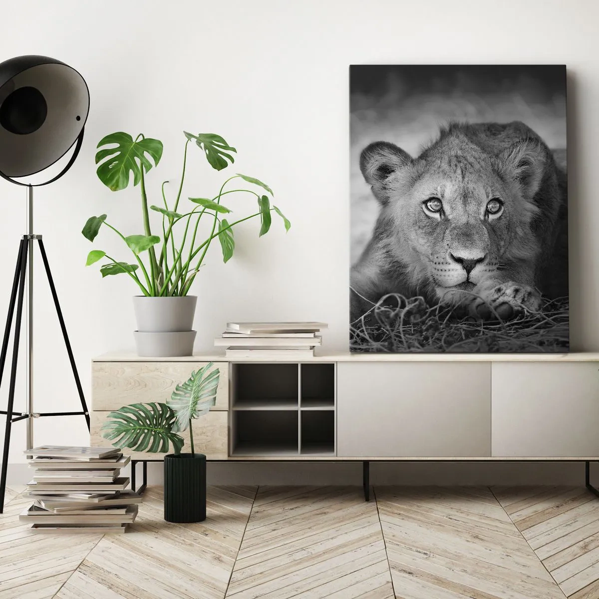 Tablou pe pânză - Pisicuța regală - 55x100 cm