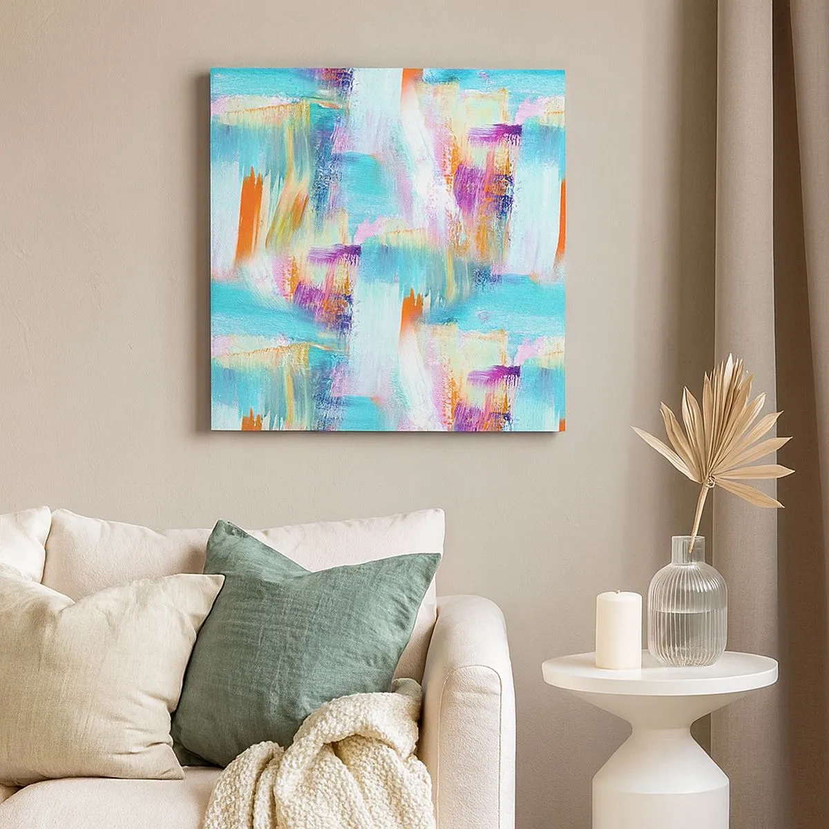 Tablou pe pânză - Mâzgălire veselă - 30x30 cm