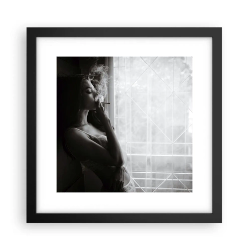 Poster în ramă neagră - Un moment senzual - 30x30 cm