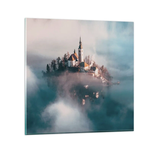 Tablou pe sticlă - Insula de vis - 50x50 cm