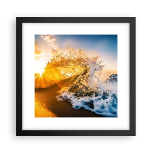 Poster în ramă neagră - Joc în nisip - 30x30 cm