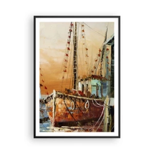 Poster în ramă neagră - Întoarcere pașnică - 70x100 cm