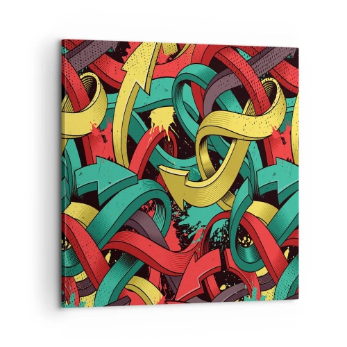 Tablou pe pânză - Pe unde să mergem? - 60x60 cm