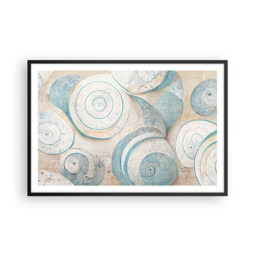 Poster în ramă neagră - Ce ascunde cochilia? - 91x61 cm