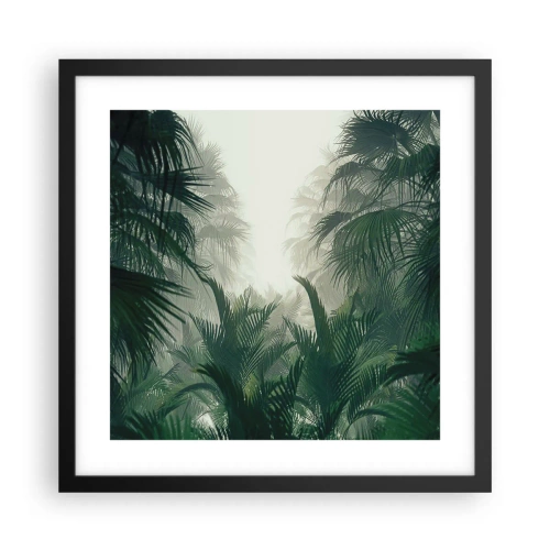 Poster în ramă neagră - Mister tropical - 40x40 cm