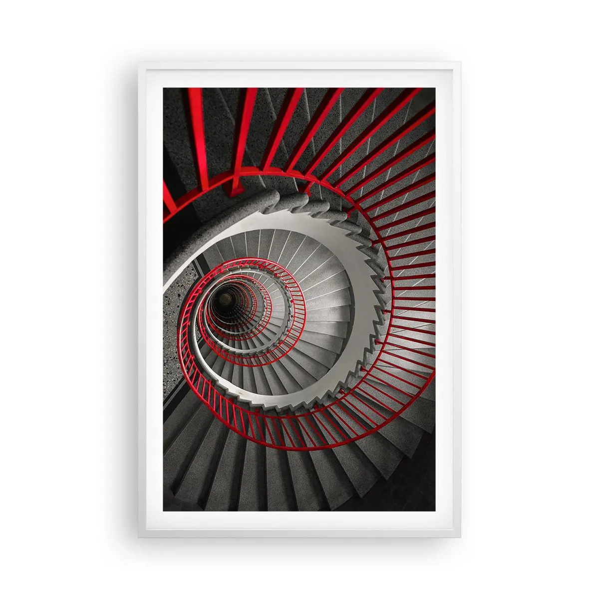 Poster în ramă albă - Jocuri arhitecturale - 61x91 cm
