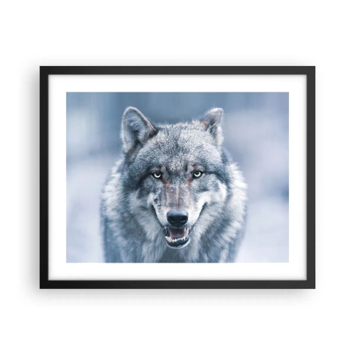 Poster în ramă neagră - Accepți provocarea? - 50x40 cm