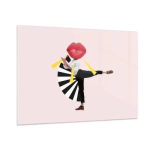 Tablou pe sticlă - Artă pop suprarealistă - 100x70 cm