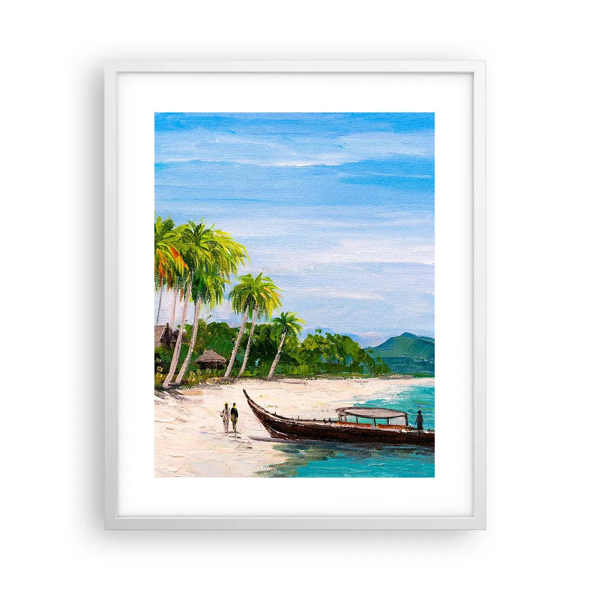 Poster în ramă albă - Un vis exotic - 40x50 cm