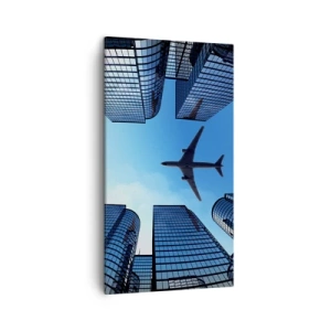 Tablou pe pânză - Vedere de pe ravenă de sticlă - 45x80 cm