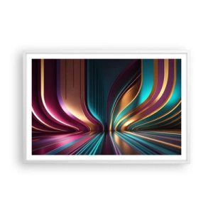 Poster în ramă albă - Arhitectură de lumină - 91x61 cm