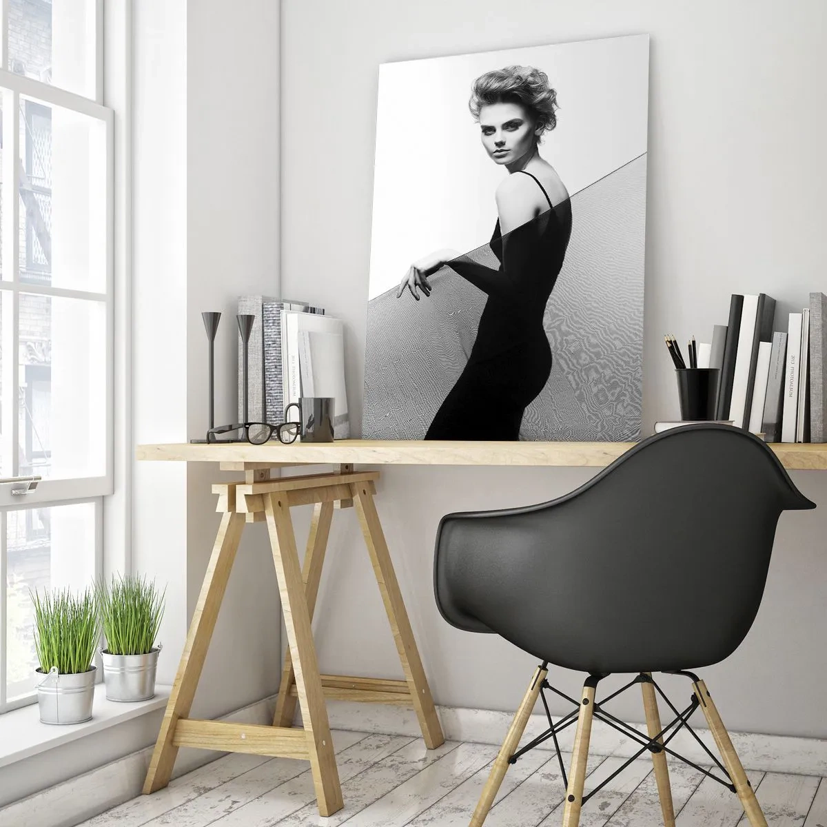 Tablou pe sticlă - Privirea magnetică - 70x100 cm