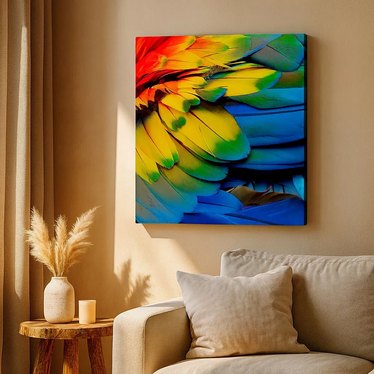 Tablou pe pânză - Pasăre de paradis - 30x30 cm